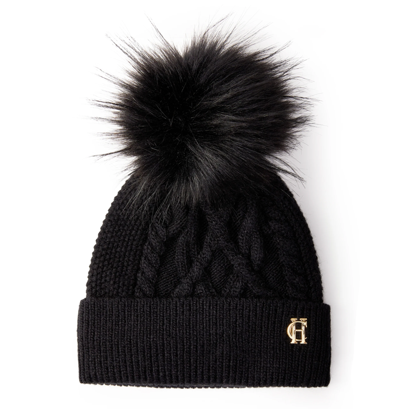 Holland Cooper Cortina Bobble Hat - Black